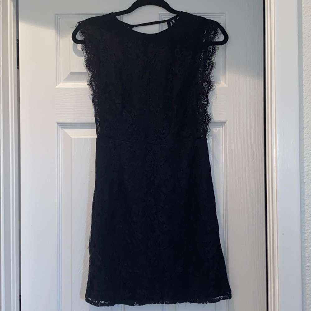 Lacy little black dress